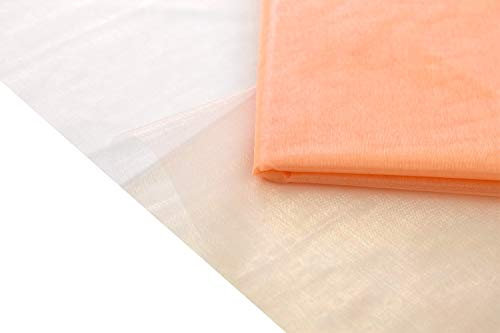 Creativery 2m Organza Stoff 150cm (apricot 714) // Dekostoff Organzastoff Dekorieren Hochzeit Nähen