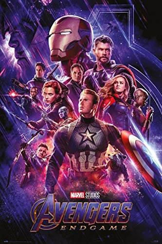 Erik Poster Marvel Avengers Endgame Line Up - Wand-Deko