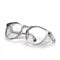 Safety Goggles Anti-Fog Tactical glasses with Side Shields Clear Safety glasses with Anti-Scratch UV400 protection Lens Goggles Inside Eyeglasses (Transparent frame&Clear lens)(Black)