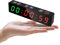Jhering Mini minuterie d'entraînement Portable pour Gymnase, minuterie d'intervalle avec Colonne vertébrale magnétique Rechargeable et intégrée, Horloge numérique LED (Vert/Rouge)