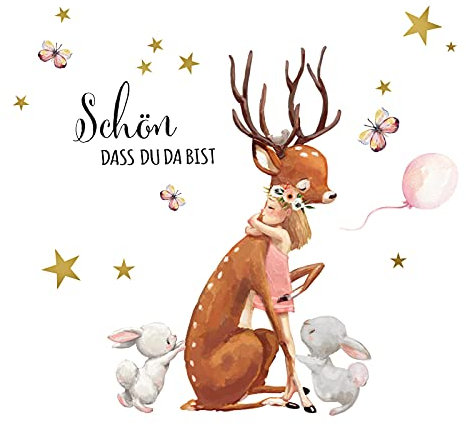 Little Deco Wandtattoo Tiere & Spruch Kinderzimmer Wandsticker Wanddeko DL211-11