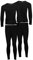 Heat Stoke®️ Pack of 2 Men's Thermal Long Johns Trouser Warm Base Layer Black Charcoal White S,M,L,XL,XXL (BLACK, S)