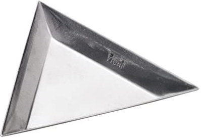 Lot de 2 bols triangulaires pour faciliter la sélection et le remplissage des petites pièces., aluminium