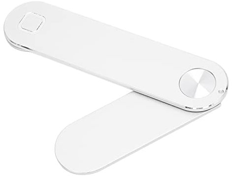 ciciglow Laptop Seite Halterung Clip, für Smartphone und Mobiltelefon, Magnetische Laptop Handyhalterung, Faltbar Computer Monito Erweiterung Halter, mit Drehfunktion(Silber)
