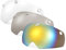 burko Visiera per casco da bicicletta, 3 pezzi, visiera magnetica rimovibile, per casco da bicicletta, protezione UV per uomini e donne