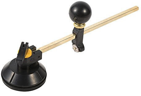 Fyearfly Tagliavetro Regolabile - 1 pezzo di Alta Qualità Regolabile Tipo di Vetro Cerchio Cutter Circolare 40cm Max. Tondo Dia con Scala di Taglio Trasparente per Tagliatori di Vetro