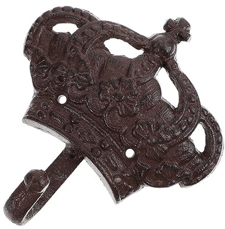 Zerodeko Appendiabiti da Parete Decorativo Ganci in Ferro Stile Vintage Gancio Portachiavi Gancio per Armadio Borsa Cappello Sciarpa Gancio Decorativo da Parete