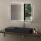 doporro Waschbecken Waschtisch 100x43x14 cm mit verstecktem Ablauf in matt Anthrazit aus Mineralguss als Aufsatzwaschbecken und Hängewaschbecken geeignet Colossum12-R
