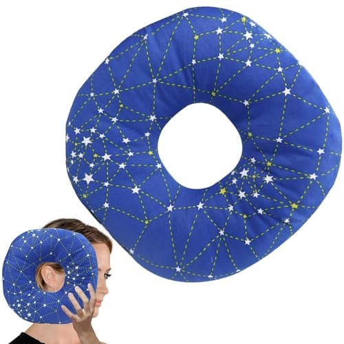 Aicharynic Piercing Kissen mit Loch, Nackenkissen für Ohr Gegen Ohrenschmerzenk Donut Kissen Nackenkissen Für Seitenschläfer Piercing Kissen Ohr Ohrkissen Kopfkissen Donut Kissen Gegen Ohrenschmerzen