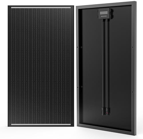 WERCHTAY 170Wat Solarpanel, Hohe Effizienz Monocrystalline Solarmodul, Full Black Aluminium Frame Solar Panel, 12V/24V PV Modul Ideal for Balcony Power Plant, Motorhome, Garden Shed, Boat (170w)