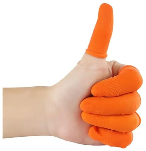 Gloves Disposable Latex Nitrile Fingertips Protector Finger Anti-static