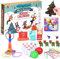 iZoeL Adventskalender Familienspiel Kinder 2024 Weihnachtskalender Familienaktivität Jungen Mädchen 24 tägige Familienspiele mit Schritt für Schritt Bilderanleitung, Familienspielzeug kalender