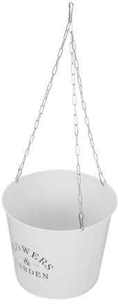 Cabilock Eisen Wandbehang Blumentopf Outdoor Hängender Eimer Pflanzer Terrasse Balkon Garten