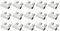 TOP-VIGOR 15Pcs Steel Wire Rope Cable Clamp, M3 Double Hole Wire Rope Clips 3.0mm Line Hole with End Screw Stopper Silver Tone