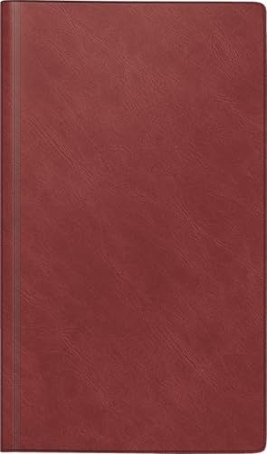rido/idé Buchkalender Mod. reise-merker '26 | 102×172 mm, Kunststoff, weinrot