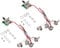 Xiniy 3X Pots for Strat Guitar PreWired 1 Volume 2 Tone Control 5 Way Switch 3-500K Pot