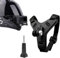 Support de casque de moto, support pour casque Gopro Hero 13/12/11/10/9/8/7/6/5, montage sur le canal avec 1 vis, la plupart des caméras d'action