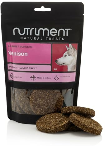 Natural Treats Gourmet Venison Burger (5pcs) Low Fat High Protein Dog Treat