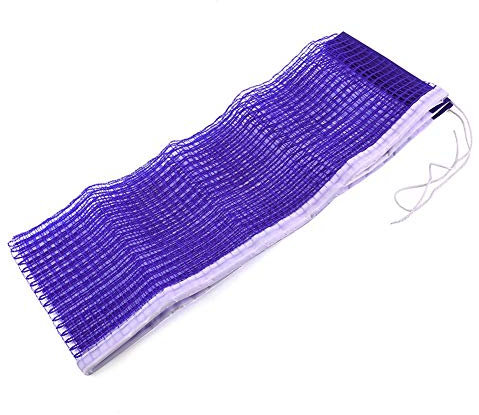 Dilwe Blau 1.72m tragbarer Nylon Tischtennis Netz Ping Pong Ersatznetz für Innensport im Freien