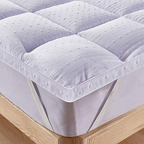 Bedecor Unterbett Matratzen Auflage Soft-Topper, Luxus-3D-Massage Bubbbles Abdeckung 135x190 cm