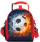 7-Mi 3D Ice fire Football Insulated Reusable Lunch Bags Boys Lunch Box for Girls Lunch Tote Cooler Bags Lunch Snack Bag for Kid Thermal Bags