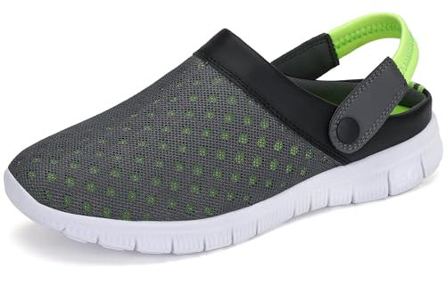 SAGUARO Femmes Chaussures de Plage Respirante Mules et Sabots Antidérapant Adulte Chaussons Sandales Clogs Homme Unisexe Sabot Piscine, Vert 41