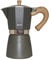 Gnali & Zani Venezia - Caffettiera per caffè espresso | grigio | per 9 tazze | tutti i piani cottura inclusi a induzione | in alluminio | Manici in plastica soft touch effetto legno | Caffettiera da