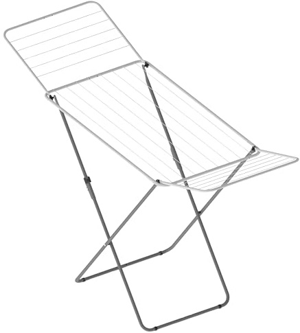 SEPIO Flügelwäscheständer klappbar, 18 m, Schwarz