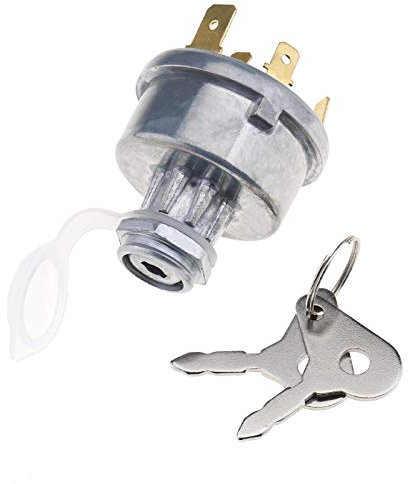 YINETTECH Démarreur de Serrure Contact avec Jeu de 2 Clés 4 Trous 16mm Trou de Montage Compatible avec 12239 Tracteur