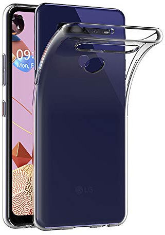AICEK Hülle Compatible für LG K51S Transparent Silikon Schutzhülle für LG K51S Case Clear Durchsichtige TPU Bumper LG K51S Handyhülle (6,55 Zoll)