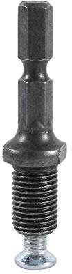 Oumefar Adaptador de portabrocas de 3/8 Acero 3/8 -24UNF Rosca Macho Vástago Hexagonal Martillo eléctrico Palanca Adaptador de portabrocas con Tornillo para portabrocas de 6 mm 10 mm 13 mm