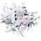 WandSticker4U®- Aquarell Wandtattoo vintage BLUMENSTRAUß in Lila I Wandbilder: 73x50 cm I Wand Deko Blumen Pflanze Blätter I Wandsticker für Wohn-Schlafzimmer Kinderzimmer Küche Möbel