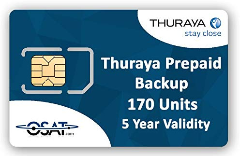 OSAT Thuraya Satellite Phone Prepaid Backup SIM with 170 Units Valid for 5 Years