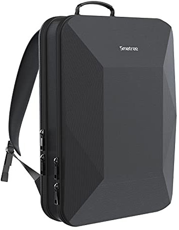 Smatree Zaino per computer portatile aziendale, zaino rigido in grado di contenere 2 laptops da 13 a 15, compatibile con ASUS VivoBook15s/ROG/SAMSUNG Galaxy Book/Razer Blade 15 da 15,6