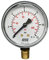 Manometro per Aria Compressa Doppia Scala 0-12 bar 0-170 psi Attacco Radiale e Assiale Posteriore (Attacco Radiale (Anteriore))