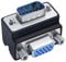 DTECH Adaptateur VGA coudé à 90° vers VGA mâle vers femelle 15 broches