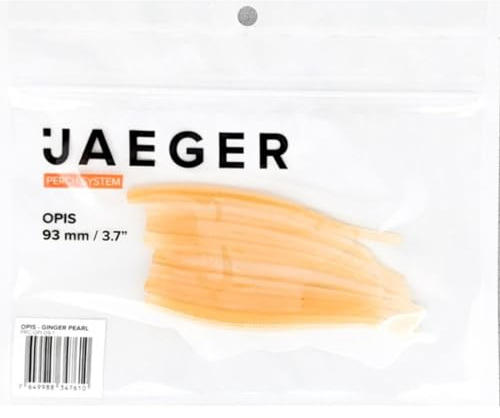 Jaeger Fishing Gummiköder für Barsche & Zander 9,3cm Opis, Farbe:Ginger Pearl