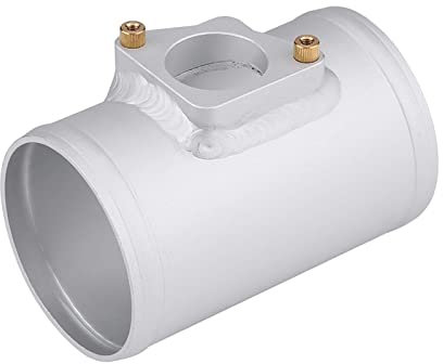 Luftmassensensor, Luftmassenmesser Sensor MAF Sensorhalterung 63 70 76 83mm Aluminiumlegierung Silber für Fast Jede Anwendung für Impreza Wrx Luftmassenmesser Basisadapter(Outer diameter 70MM)