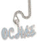 Custom Iced Out Name Halskette Kette Personalisierte Hip Hop Halskette Kristall Anhänger Silber Gold Bling Anfangsbuchstabe Anhänger CZ Simulierter Diamant Hip Hop Schmuck mit Seil/Tenniskette
