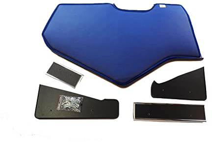 KRAM-TRUCK Housse De Tablette De Tableau De Bord pour Camion Cockpit TV Rack Compatible avec Man TGX 2021 Et Plus Récent 10 Mm Mousse Simili Cuir Durable Résistant À l'usure Bleu