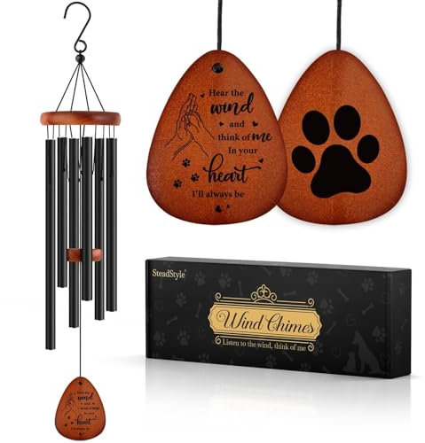 Haustier-Gedenk-Windspiel – Gedenk-Windspiel zum Verlust des Hundes, Trauerwindspiel für den Verlust des Hundes, in Erinnerung an Hundegeschenke (65,5 cm)