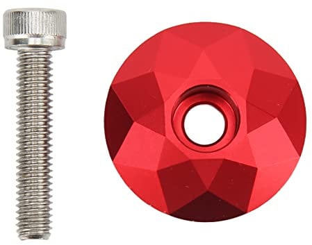 Keenso 31.8mm/1.3in Bike Headset Top Cover,Front Fork Stem Top for Bicycle Stems(Red) Bicycles and Spare Parts Bicycles and spare partsbike headset