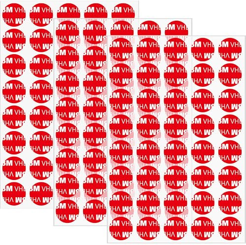 Rusoz Doppelseitiges Klebeband Extra Stark Transparent, 120 Stück Klebepads Doppelseitig 1 mm Dicke Klebepunkte Doppelseitig, Kleine Aufkleber für Festival-Dekoration 15mm