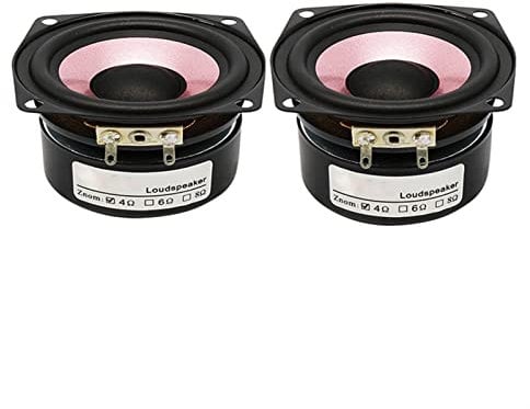 KNOKR Full Range Speaker 2.5 Inch 4Ohm 8Ohm HIFI Audio Speaker 67mm 15W Bass Treble Mid Loudspeaker Bookshelf Speaker bookshelf speakers (Color : 8Ohm-2Pcs)