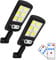 Rheme Solar Lights Outdoor, PIR Motion Sensor Security Lights with 180° Outside Wall, Garden, Street, Porch (2 Pack)