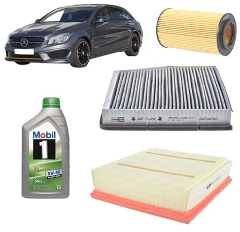 Kit tagliando + 7L olio Mobil 5w30 per CLA gasolio 200CDI/220CDI dal 2013 al 2019