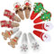 Jinlaili 6 Stück Weihnachts Haarnadeln, Weihnachts Haarklammern, Süße Haarschmuck, Partydekorationen, Haarspangen Weihnachten, Haarspange Niedlichen, Haarnadel-Dekor, Mini Weihnachtsmütze Haarspangen