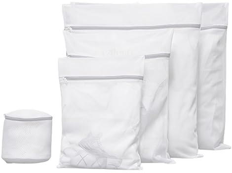 Bolsas de Malla para Ropa Antienredos Redes de Lavandería Protege la Ropa Bolsa Lavadora Ropa Interior Antideformación Malla Fina Bolsa Rejilla Bolsa Ropa Sucia Viaje 5 Piezas