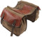 BOROCO Fahrradtasche für Gepäckträger,Canvas und Leder Doppelt Gepäckträgertasche,Wasserdicht Tragbar Fahrrad Hinten Sitz Tasche,Große Kapazität Taschen für Mountainbike (Khaki)