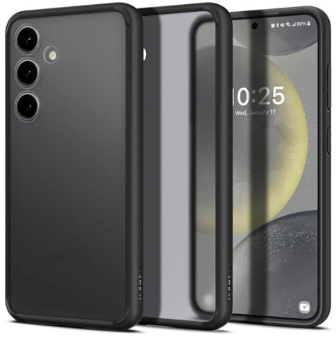 Spigen Ultra Hybrid Hülle Kompatibel mit Samsung Galaxy S24 Plus -Frost Schwarz